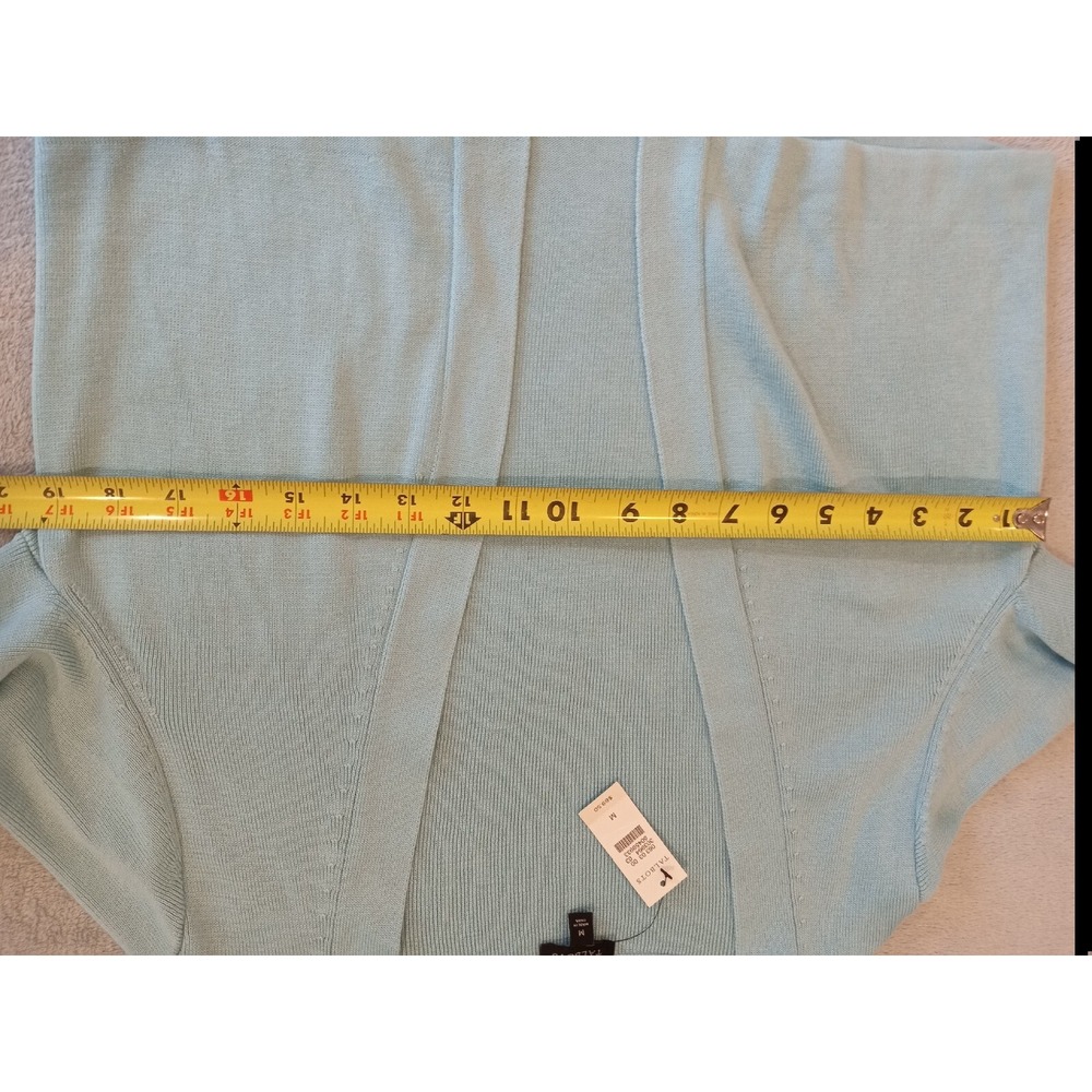 NWT Womens Talbots Sweater Wrap MSRP $69.50 Teal M Medium